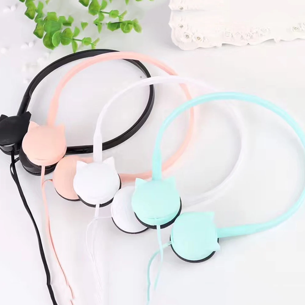 1 шт. милые уход за кожей лица наушники &quotКошка&quot через вкладыши Muisc стерео С