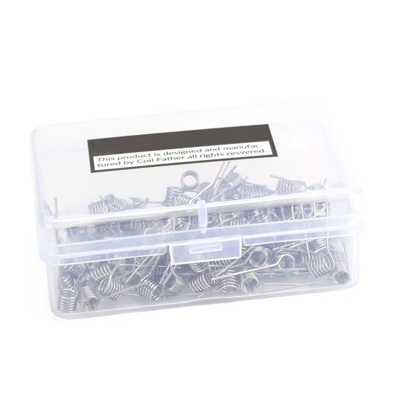 Горячая XD 100pcs катушка отец Premade NI80 SS316 Предварительно Построенная 22ga 24ga 26ga 28ga Alien