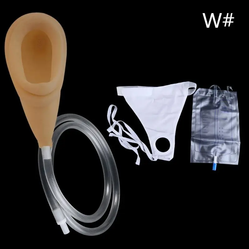 

Urinal Urine Collector For Men Women In Bed Berathable Bottle Bag Health Care Latex Particles Soft Touch X4YD