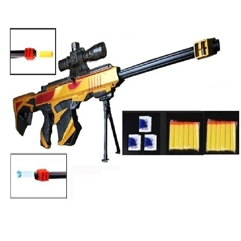 1 шт. игрушечная снайперская винтовка лазерный прицел с пулями nerfs (присоска) и