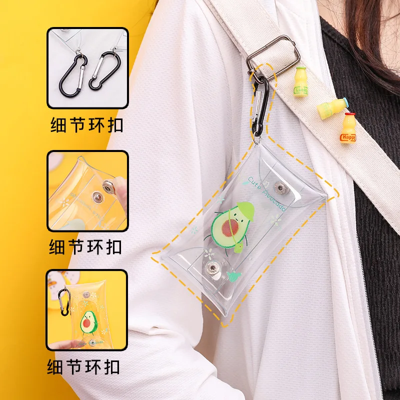 Мультяшные кошельки для ключей мини кошелек из ПВХ монет модный прозрачный