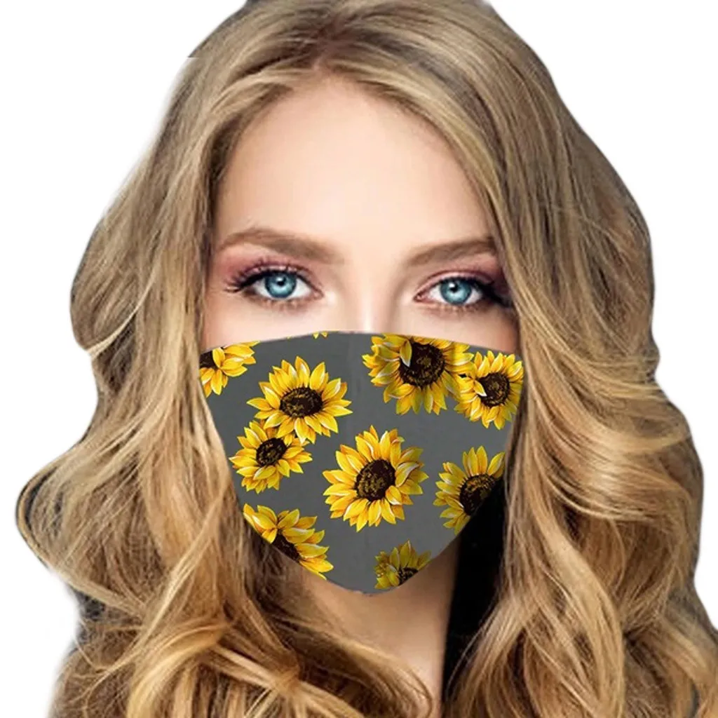 Хлопковая многоразовая маска для лица Модные дышащие наружные маски защиты от