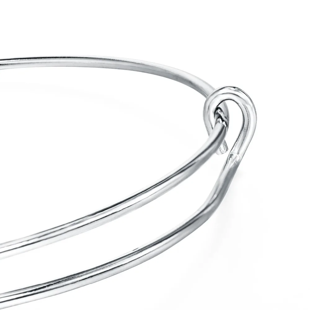 Модные регулируемые браслеты с подвесками из проволоки нержавеющей стали для