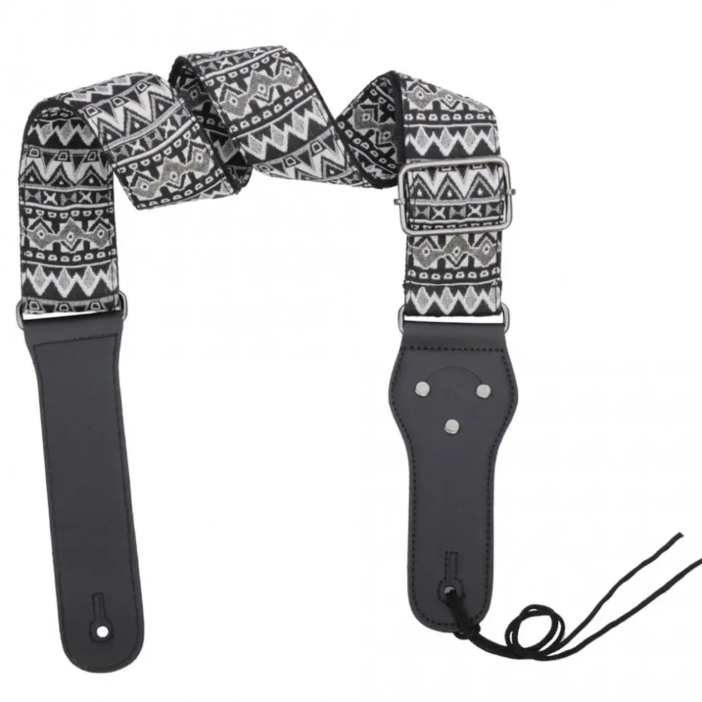 Винтажные цветочные полосы в богемном стиле гитарные ремешки с тканой вышивкой