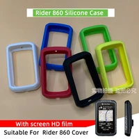 bryton rider 860 bike computer silicone cover cartoon rubber protective case hd film for bryton rider 860