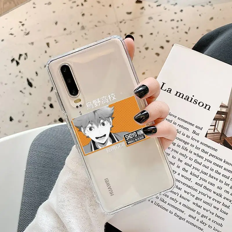 

Japan Anime Volleyball Boy HaikyuuTransparent for Samsung A71 S9 10 20 HUAWEI p30 40 honor 10i 8x xiaomi note 8 Pro 10t 11