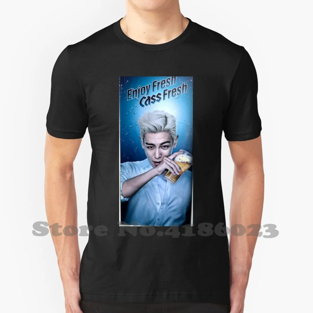 

Футболка T.O.P черно-белая для мужчин и женщин, Топ T.O P Kpop K Pop Pookipsy