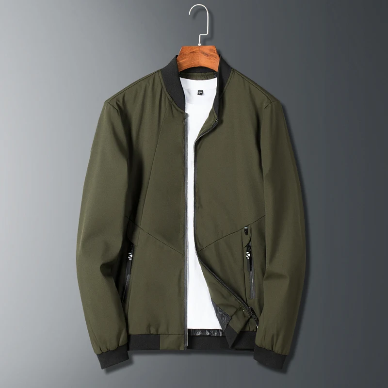 

Мужская Повседневная тонкая куртка размера плюс 7XL 8XL, весна-осень 2023, свободная повседневная куртка, Мужская модная уличная одежда