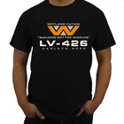 Для мужчин s футболка Aliens LV-426 Hadleys надеемся Nostromo фильм футболка Вейланд Yutani корп соглашение хлопковая Футболка Для мужчин с О-образным вырезом футболку