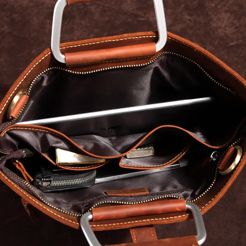 Ретро сумка из натуральной кожи на молнии для 13 дюймов MacBook Air Защитная куртка