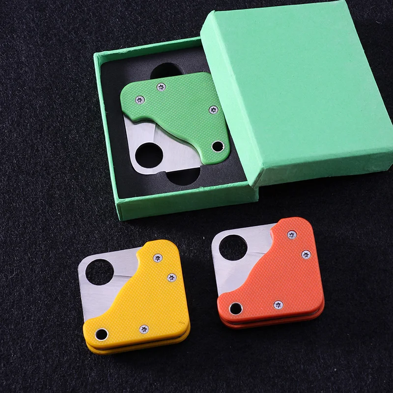 

Portable mini knife G10 handle EDC unboxing tool outdoor adventure practical hunting cutte camping self-defense folding knives