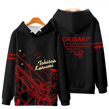 Anime Date A Live hoodie Cosplay Costume Tobiichi Origami Tokisaki Kurumi winter hooded coat | Тематическая одежда и