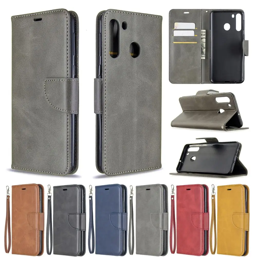 Кожаный чехол книжка для Samsung Galaxy A31 A51 A41 A71 A01 A11 A21 A 31 51 с магнитной подставкой