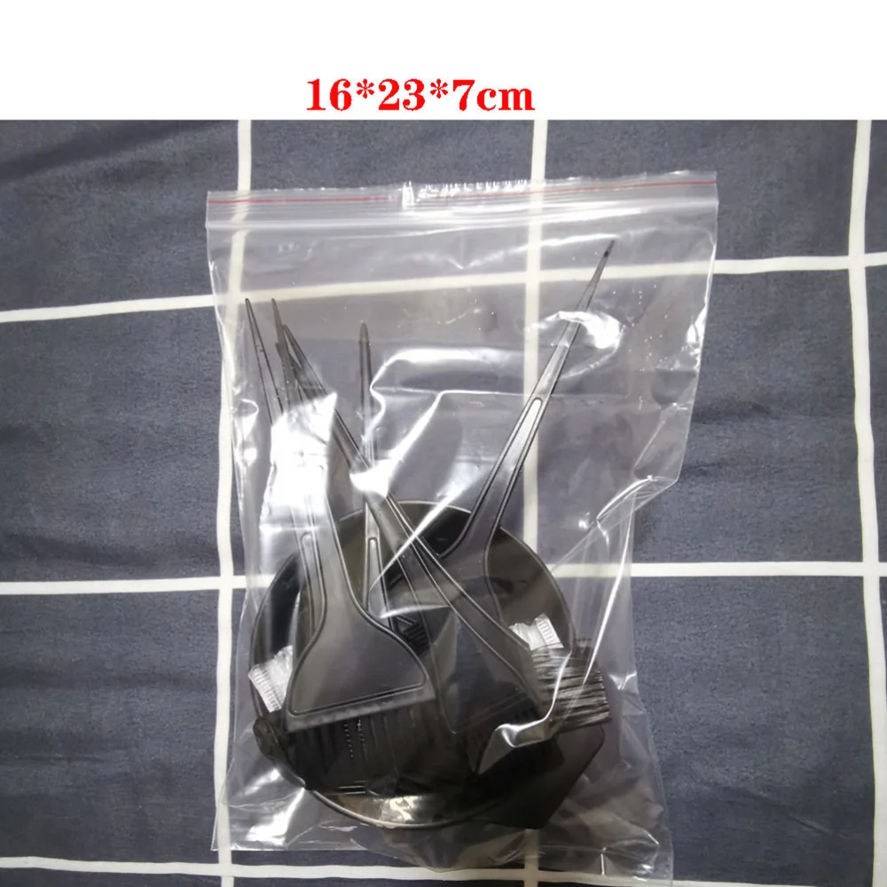 

1 Set of Hair Styling Tools Mixing Bowls Hair Clips Combs Brushes Earmuffs Bathing Hats Latex Hair Salon Kit