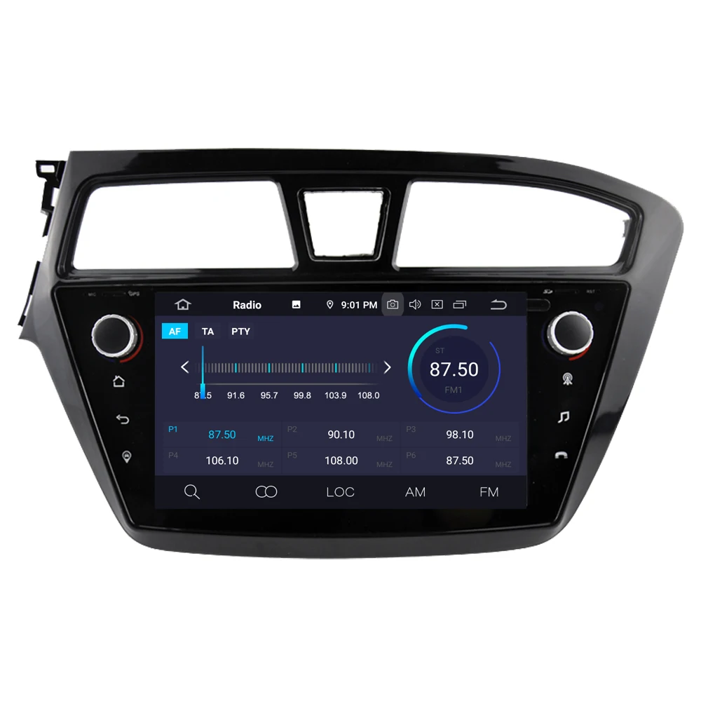 Автомобильный мультимедийный плеер RoverOne для Hyundai I20 2015 2016 2017 2018 Android 10 0