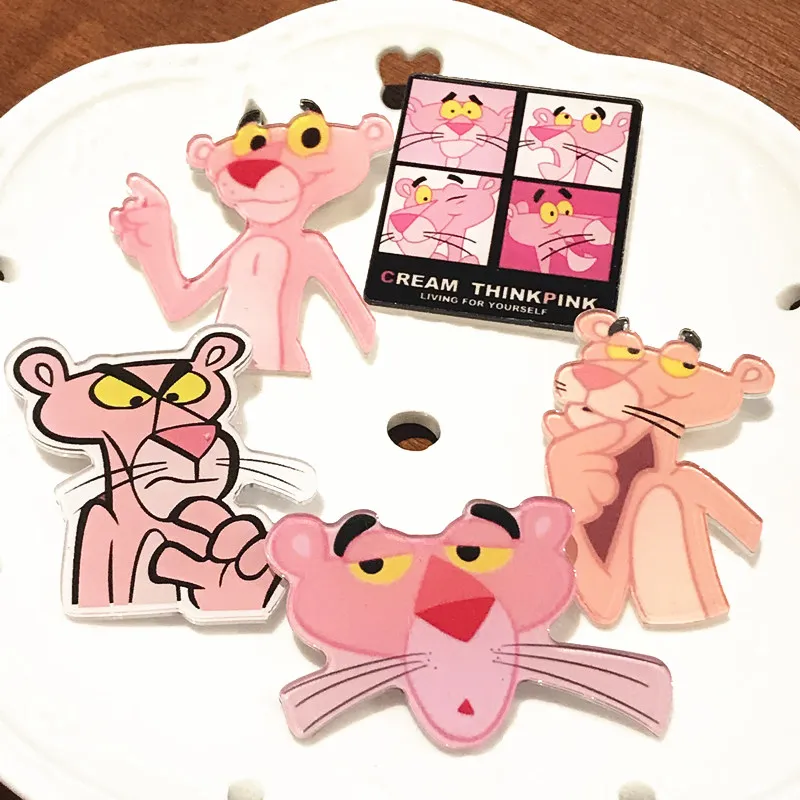 5 шт./компл. новый дизайн броши в форме животных Розовая пантера мультфильм