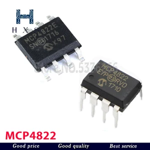 1PCS MCP4822-E/P DIP-8 MCP4822T-E/MS DIP8 MCP4822 MCP4822E SOP-8 Brand new and original