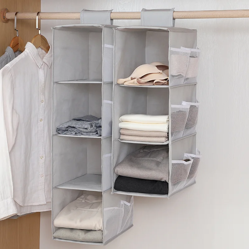 

Organizer Storage Closet Interlayer Drawer Type Clothes Hangers Holder Home Bedroom Hanging Underwear Sock Bra Hang Bag Wardrob