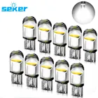 Автомобильная светодиодсветодиодный купольная лампа Seker T10 W5W для Nissan X Trail T30 T31 T32 патруль Y61 Y62 Pathfinder R51 R52 Juke, 10 шт.