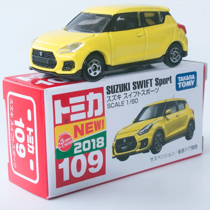 

Takara Tomy Tomica No.109 Suzuki Swift Sport Diecast Mini Car Scale 1/60 Alloy Model Car Children's Toys with New Lable