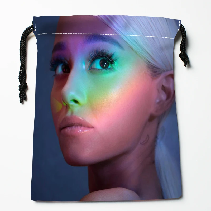 11 Новое поступление Ariana Grande Сумки на шнурке на заказ для хранения с принтом, сумки для хранения, размеры 18X22 см, сумки для одежды - Цвет: 11