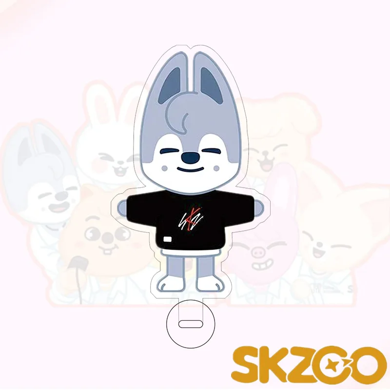 

1 шт. Kpop бродячие Детские Skzoo акриловые прозрачные стоячие фото мультфильм милые StrayKids Skzoo стенд фотография поставки