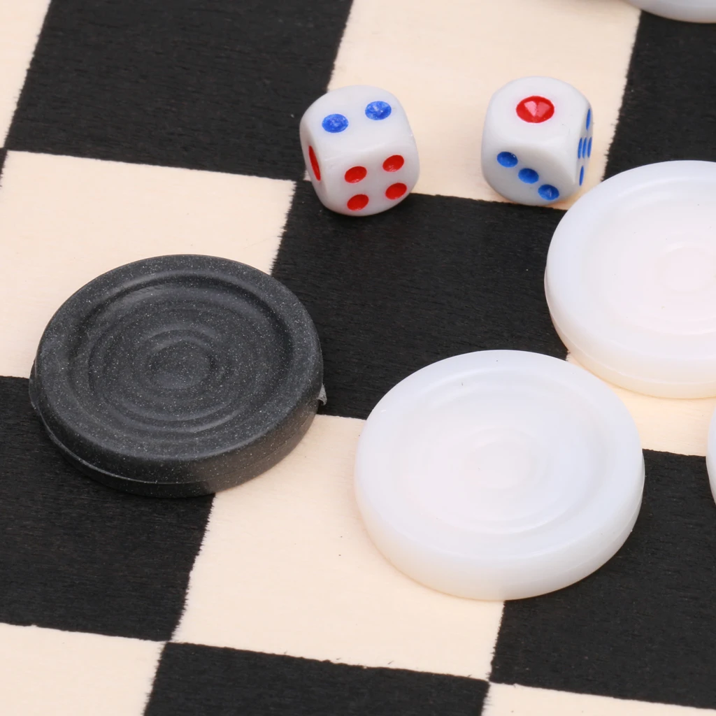 

Portable Wooden Folding Chessboard Case Draughts Checkers Set Pieces Kid Toy Xmas Present