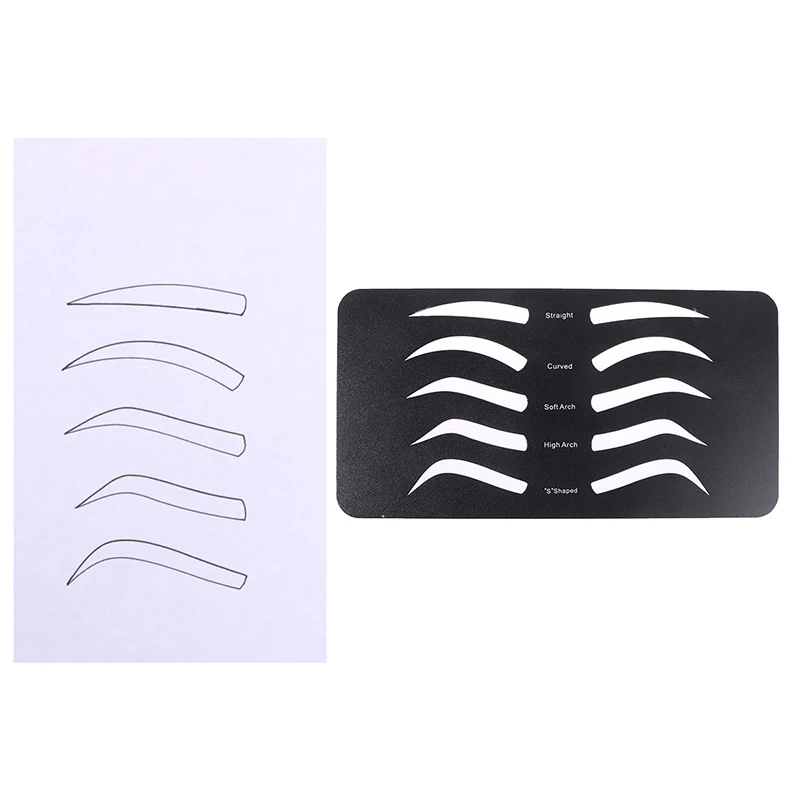 

Reusable Eyebrow Practice Stencil Brow lips Template for Microblading Practice Eyebrow Drawing Lip coloring Training Supplies