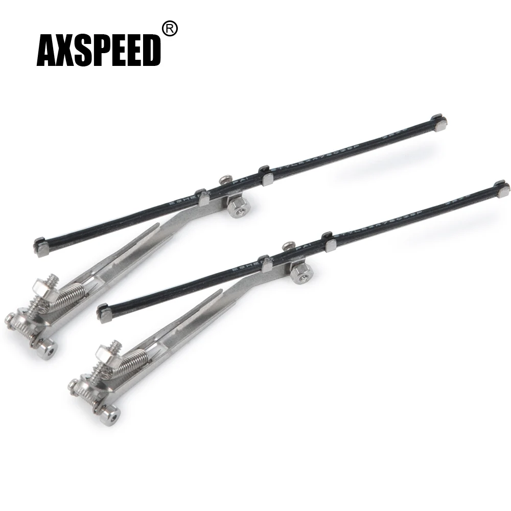 

AXSPEED Universal Metal Movable Windshield Vehicle Wiper for 1/10 SCX10 90046 Traxxas TRX-4 Defender Bronco G500 RC Crawler Car