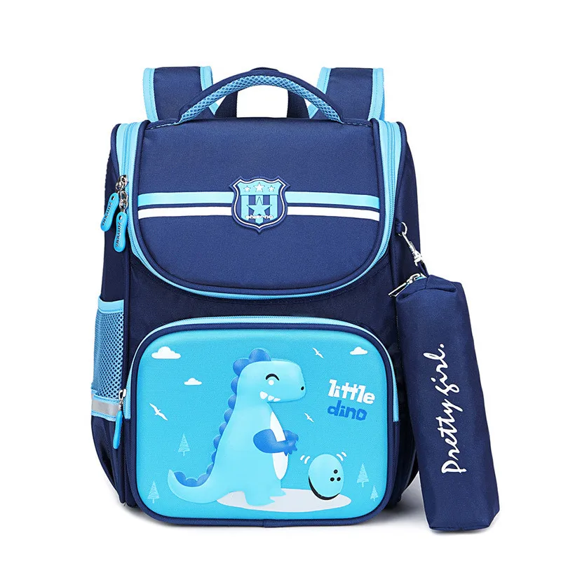 2021 NEW school bag for boys girls children orthopedic backpack kids cartoon print Nylon waterproof book bag primary school bags