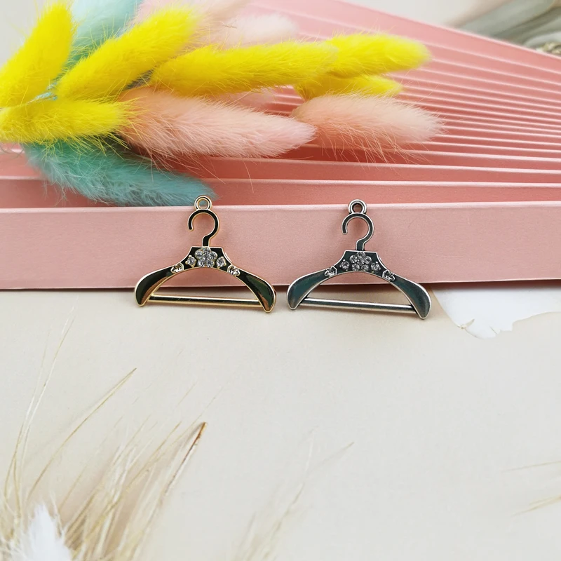 10 шт./лот Подвеска из цинкового сплава дизайнерские подвески со стразами