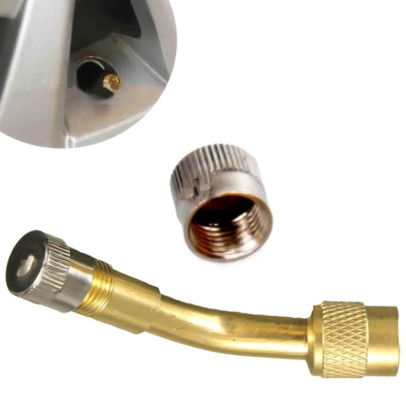 Медный шток клапана воздушной шины с удлинительным адаптером для автомобиля