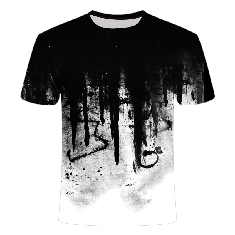 

New outdoor quick-drying T-shirt, 3D camouflage round neck short-sleeved round neck sports T-shirt boys and girls T-shirt tops