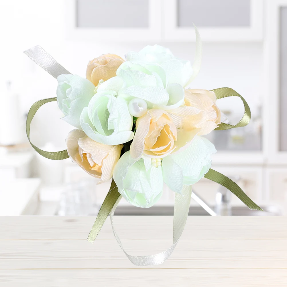 1PCWrist корсаж декоративный искусственный цветок браслет для невесты свадьбы| |