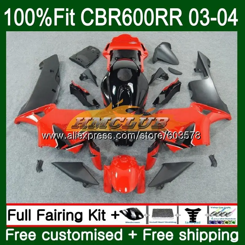 

Инъекция для HONDA CBR 600RR 600F5 CBR600 RR 2003 2004 72CL.64 CBR600RR CBR600F5 CBR 600 RR F5 03 04 OEM Обтекатели красный черный