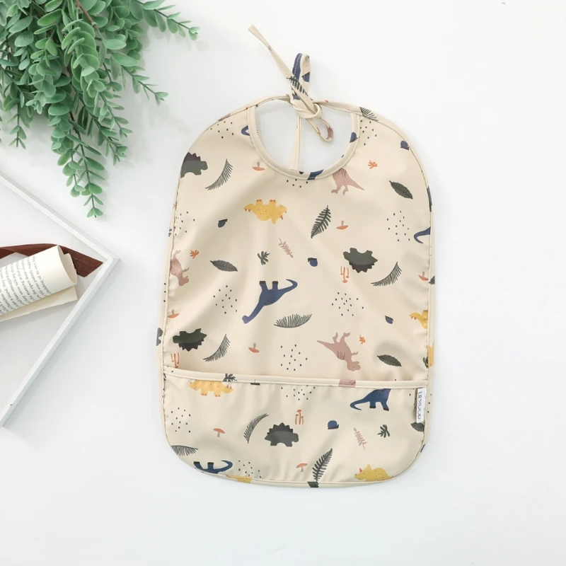 

Cartoon Waterproof Baby Bibs Infant Feeding Apron Smock Feeding Burp Cloth Gifts