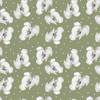 satin fabric 100polyester cloth custom cute anime koala pattern for dress diy sewing patchwork