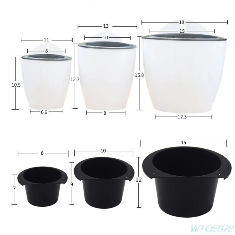 

Automatic Water Absorption Flower Pot Wall Hanging Lazy Flowerpot Hydroponics