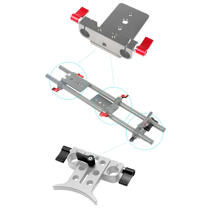 

1Pc Aluminum Alloy Handle Adjustable Screws DSLR Camera Photography Accessories