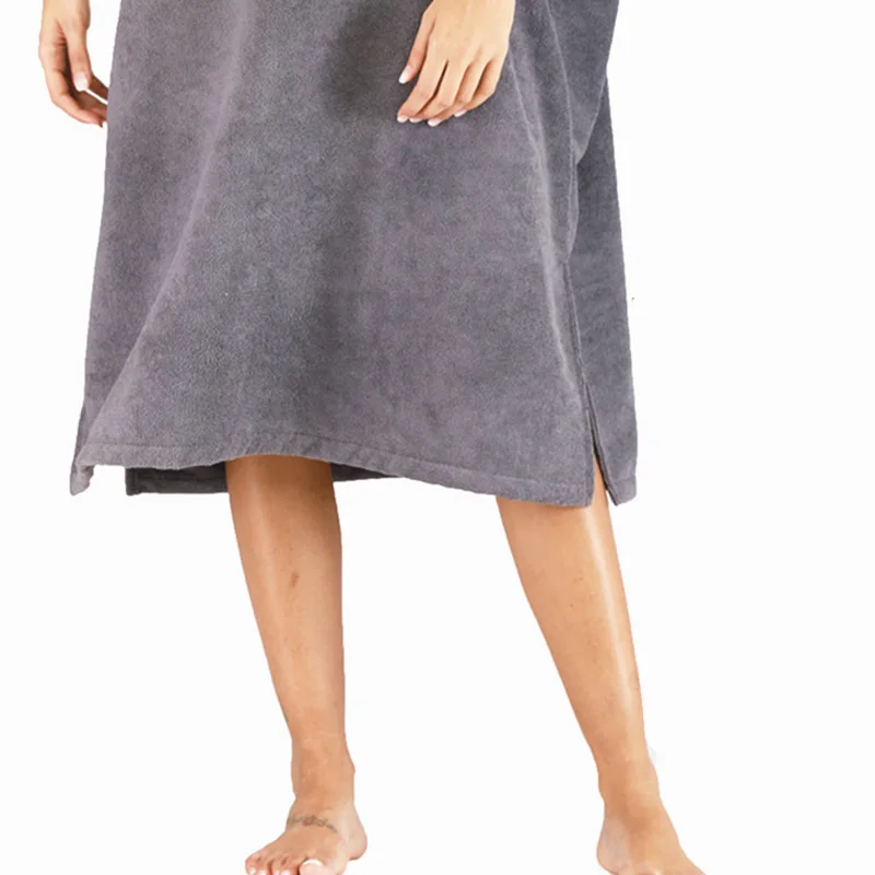 Полотенце-пончо однотонное для мужчин и женщин сушилка в стиле пэчворк плавания