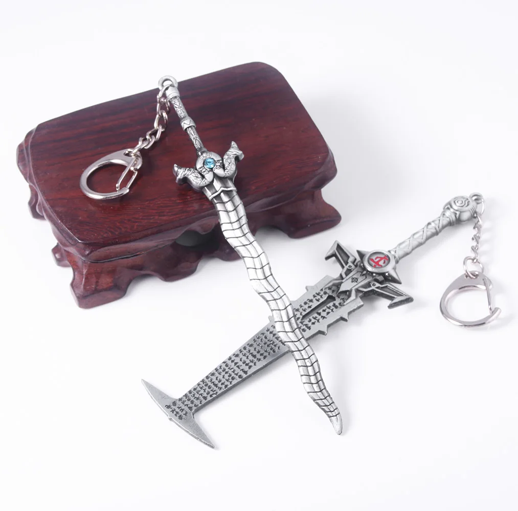 Брелок для ключей мужчин вечный тигель с лезвием из игры Doom убийца меча модель