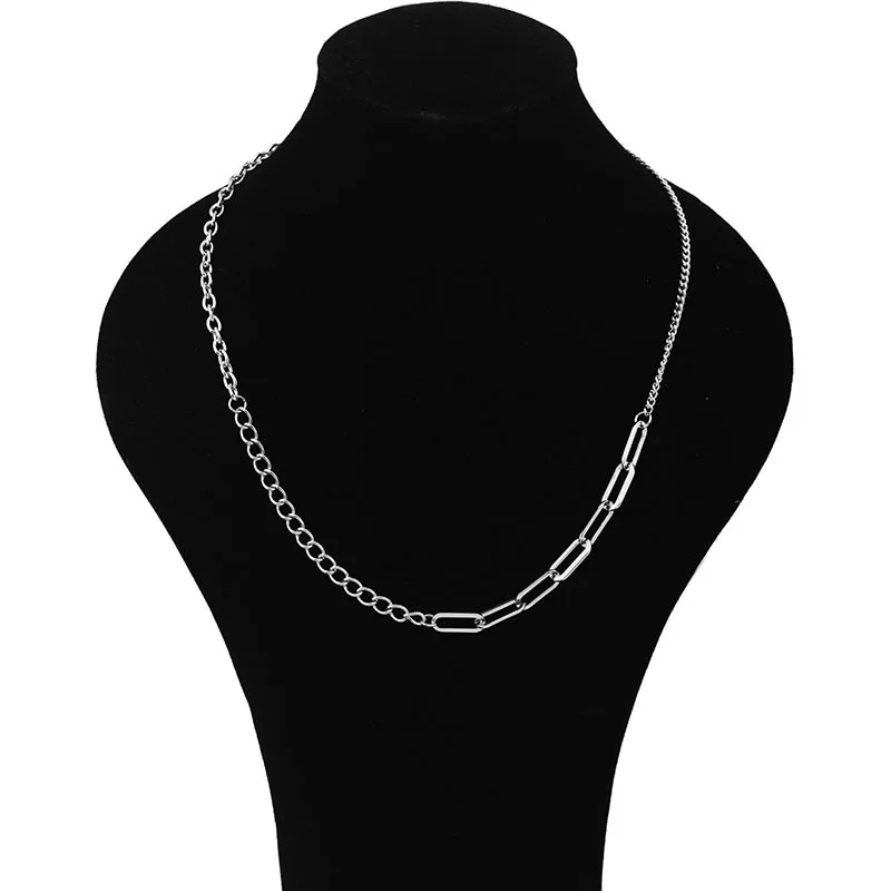 

Ожерелье-цепочка из нержавеющей стали, смешанное и подходящее ожерелье-цепочка до ключиц, оптовая продажа