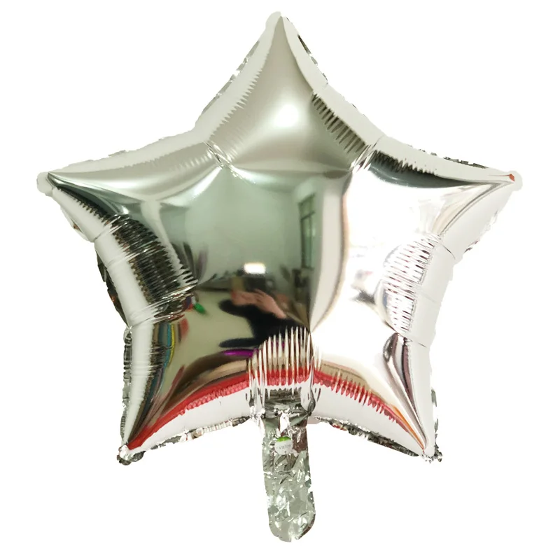 

50pcs/lot 18inch Gold Silver Red Star Penta Shaped Foil Balloon Party Decoration Pentagram Globos Wedding Birthday Party Supplie