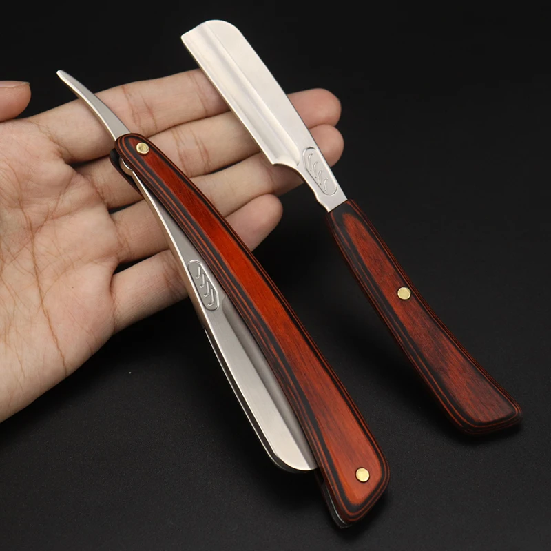 Бритва RIRON с перьями для мужчин профессиональный складной держатель из