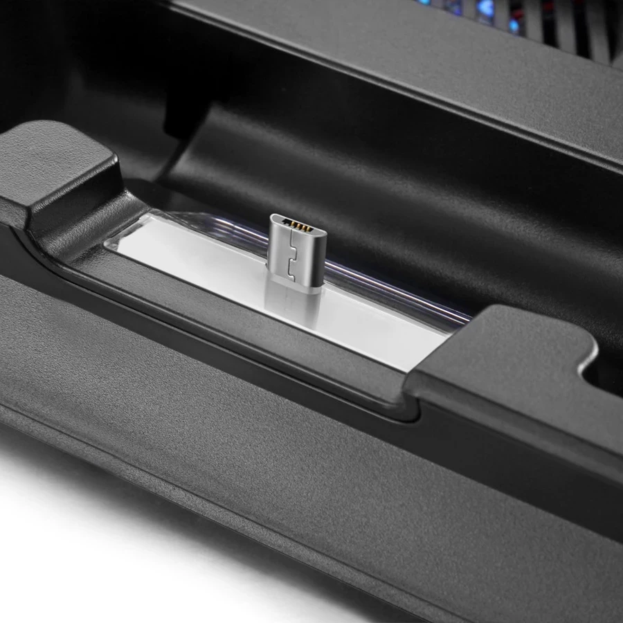 Вертикальная подставка для PS4 Slim с кулером контроллер охлаждения зарядное