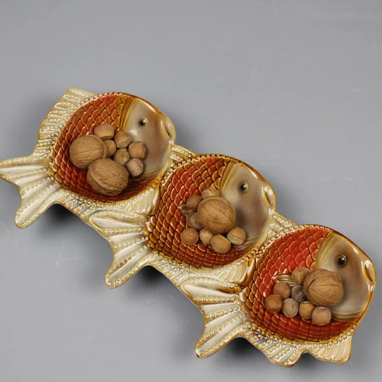 

Creative Fish Shaped Ceramic Dishes Dinner Plates Lovely Dinnerware Creative Festive Party Supplies