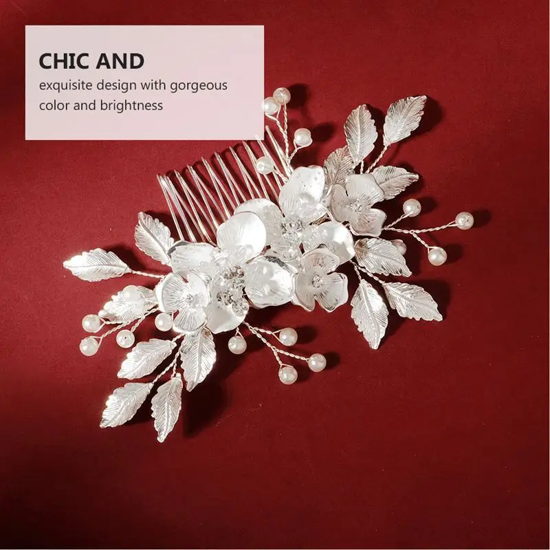 

1pc Charming Flower Shape Headwear Bridal Headdress for Girls