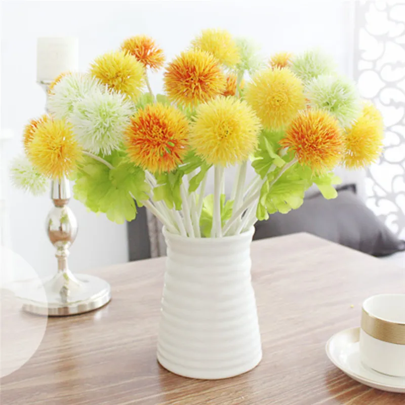 1 шт. искусственный цветок одуванчика 5 цветов Декоративные искусственные цветы