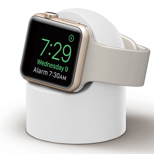 Подставка для зарядного устройства apple watch band apple watch 4 3 iWatch band 42 мм 38 мм 44 мм 40 мм Держатель зарядного устройства apple watch аксессуары - Цвет ремешка: White