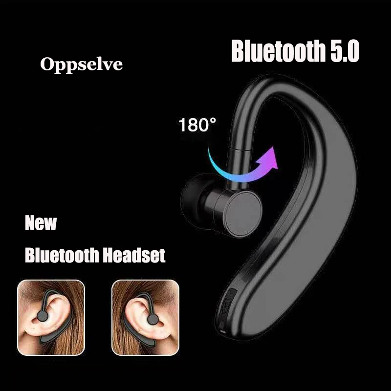 New Bluetooth Headset Bluetooth 5.0 Earpiece Hands-free Headphone Wireless Earphone Earbud Earpiece For Mobile Phone Xiaomi Mi